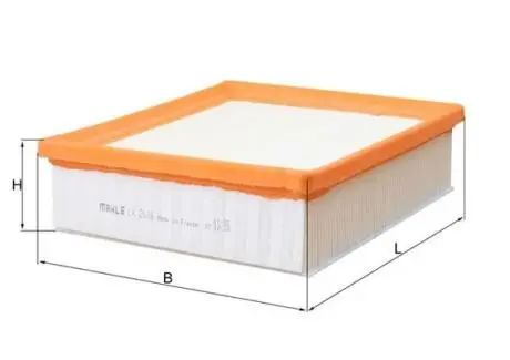 Фільтр повітряний Mahle Alfa-Romeo/FIAT Doblo \'\'10>> MAHLE ORIGINAL LX2676