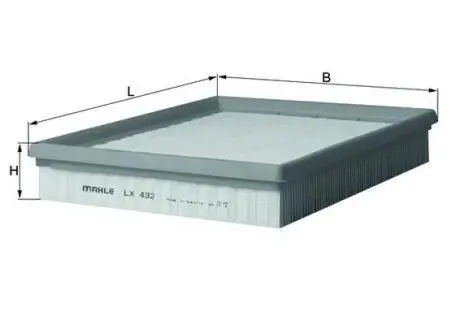Фільтр повітряний Mahle Opel MAHLE ORIGINAL LX432
