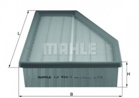 Фільтр повітряний Mahle VW MAHLE ORIGINAL LX9341