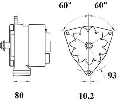 Генератор MAHLE ORIGINAL MG 460 (фото 1)