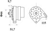 Генератор MAHLE ORIGINAL MG565 (фото 2)