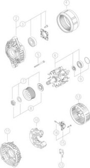 Генератор MAHLE ORIGINAL MG 74