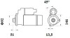 Стартер, 24V 5,50KW Z12 MAHLE ORIGINAL MS 886 (фото 2)