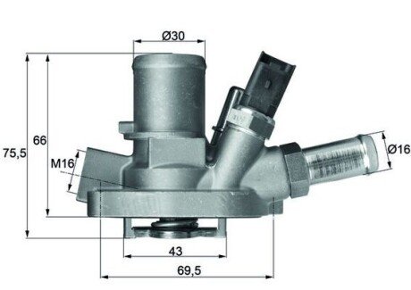 Термостат MAHLE ORIGINAL TI14780