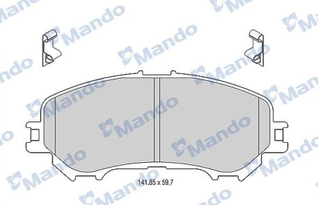 Гальмівні колодки передні MANDO MBF015288 (фото 1)