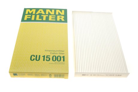 Фильтр салонный MANN-FILTER CU 15001 (фото 1)