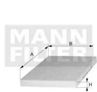 Фильтр салона MANN-FILTER CU 2252 (фото 1)