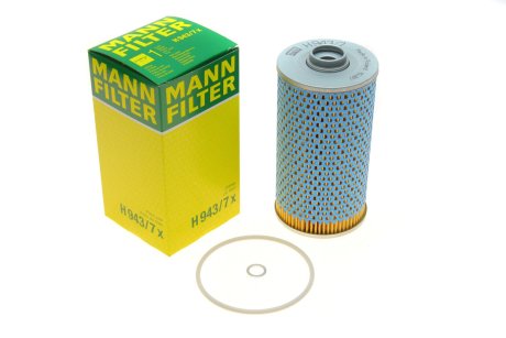 Фильтрующий элемент масляного фильтра MANN-FILTER H 943/7 X (фото 1)