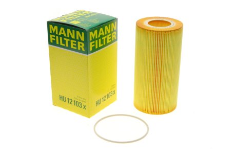 Фильтрующий элемент масляного фильтра daf cf 85, xf 105 MANN-FILTER HU 12 103 X (фото 1)