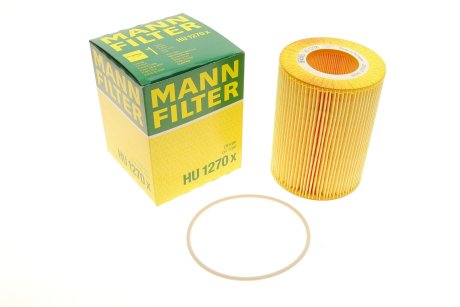 Фильтрующий элемент масляного фильтра daf cf75, cf85, xf95 MANN-FILTER HU 1270 X (фото 1)
