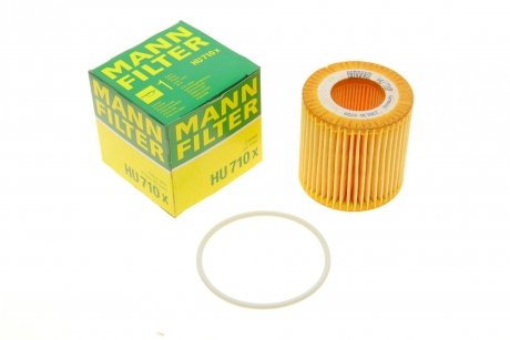 Фильтрующий элемент масляного фильтра MANN-FILTER HU 710 X (фото 1)