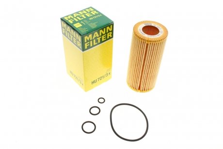 Фильтрующий элемент масляного фильтра MANN-FILTER HU 721/3 X (фото 1)
