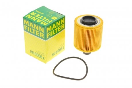 Фильтрующий элемент масляного фильтра MANN-FILTER HU 8006 Z (фото 1)