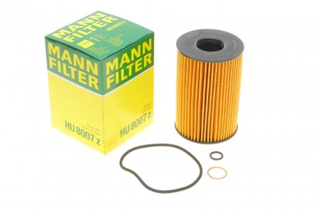Фильтрующий элемент масляного фильтра MANN-FILTER HU 8007 Z (фото 1)