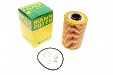 Фильтрующий элемент масляного фильтра MANN-FILTER HU 930/3 X (фото 1)