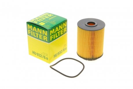 Фильтрующий элемент масляного фильтра vw - multivan, transporter v MANN-FILTER HU 932/6 N