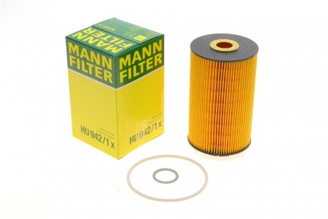 Фильтрующий элемент масляного фильтра MANN-FILTER HU 942/1 X (фото 1)