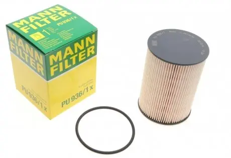 Фильтр топливный 1.9/2.0 TDI/SDI Caddy III >03.06 (>2K-6-090000)/Golf V/Octavia A5 MANN-FILTER PU 936/1X