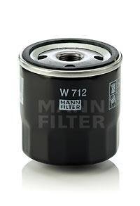 Фільтр масляний MANN-FILTER W 712/8 (10) (фото 1)