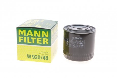 Фильтр масляный MANN-FILTER W 920/48 (фото 1)