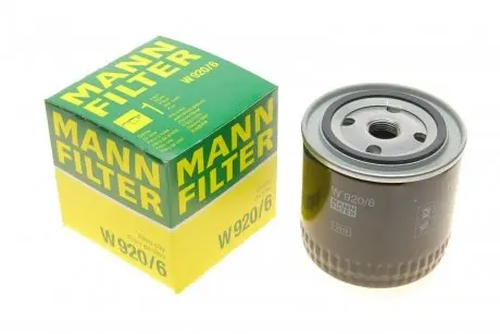 Фильтр масла Chrysler Vojager 91- MANN-FILTER W 920/6