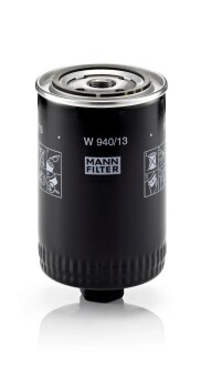 Фильтр масляный, 80, 90, 100, a6, passat, golfiii, ibiza, polo, 1.6-1.9d, 78-01 MANN-FILTER W 940/13