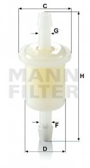 Паливний фільтр MANN-FILTER WK21