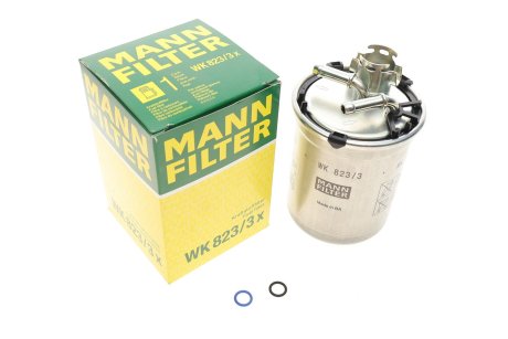 Фильтр топливный MANN-FILTER WK 823/3 X (фото 1)