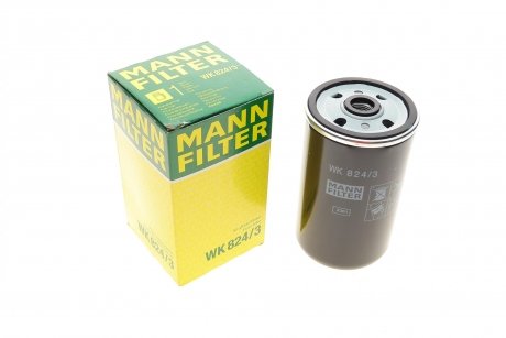 Фильтр топливный MANN-FILTER WK 824/3 (фото 1)