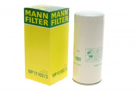 Фильтр масляный volvo f/fh/ fl/fm, rvi magnum, premium MANN-FILTER WP 11 102/3 (фото 1)