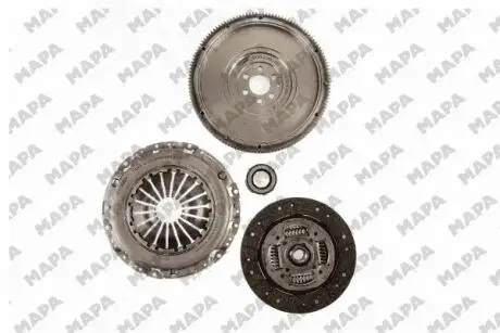 Vw комплект сцепления с маховиком audi a3,skoda octavia,superb,caddy iii,golf v,vi,passat,touran 1.9/2.0tdi 03- MAPA 001228620