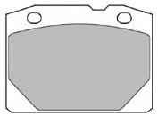 Колодки гальмівні комплект, дискові гальма MAPCO 6080 (фото 1)