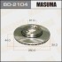 Диск тормозной передний Nissan Micra (02-10), Note (06-16) (Кратно 2 шт) MASUMA BD2104 (фото 1)