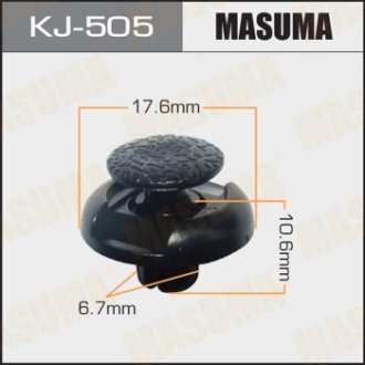 Клипса d=6,5mm l=7mm MASUMA KJ505 (фото 1)