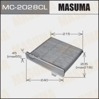 Фильтр салона угольный MITSUBISHI PAJERO 2000-2006 MASUMA MC2028CL (фото 1)