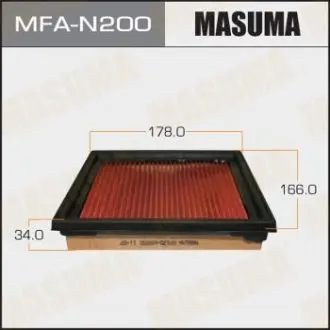 Фильтр воздушный NISSAN/ SKYLINE/ V36 06- с пропиткой маслом MASUMA MFAN200