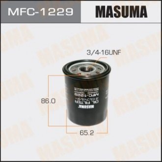 Фильтр масляный Nissan Micra (00-10), Note (06-13) MASUMA MFC1229 (фото 1)