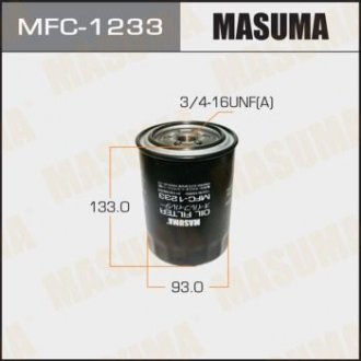 Фильтр масляный MAZDA 5 (CW) 2.0 (11-16)Turbo (10-15)/SKODA ROOMSTER (5J) 1.2 TD MASUMA MFC1233 (фото 1)