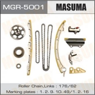Ремкомплект цепи ГРМ Honda 2.4 (K24Z4) MASUMA MGR5001 (фото 1)