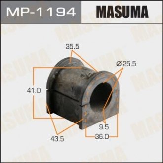 Втулка стабилизатора переднего Suzuki Grand Vitara (05-) (Кратно 2 шт) MASUMA MP1194 (фото 1)