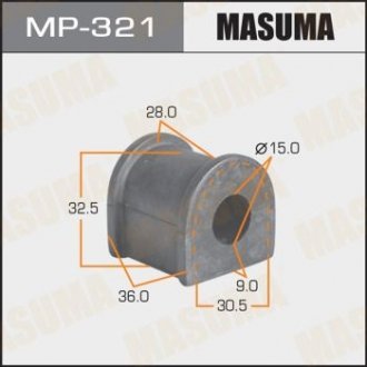 Втулка стабилизатора заднего Toyota Corolla (-00) (Кратно 2 шт) MASUMA MP321 (фото 1)