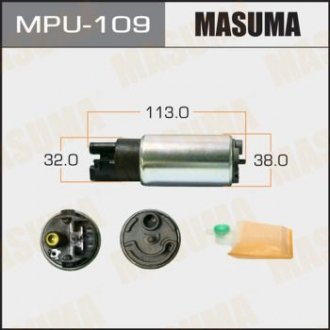 Бензонасос электрический (+сеточка) Honda/ Mitsubishi/ Subaru/ Toyota M MASUMA MPU109 (фото 1)
