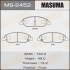 Колодка тормозная передняя Nissan Note (05-12), Tida (04-12) MASUMA MS2452 (фото 1)