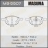 Колодка тормозная передняя Ford Focus (04-)/ Mazda 3 (03-), 5 (05-15) M MASUMA MS5507 (фото 1)