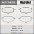 Колодка тормозная передняя Subaru Forester (12-), Impreza (08-14), Legacy (09-14 MASUMA MS7499 (фото 1)