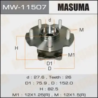 Ступица колеса MASUMA MW11507