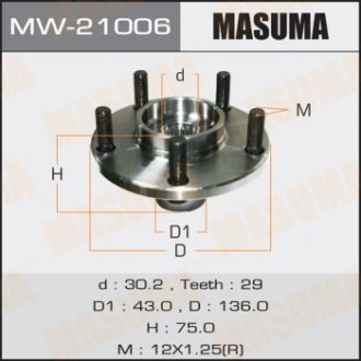 Ступица колеса MASUMA MW21006 (фото 1)