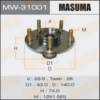 Ступица колеса MASUMA MW31001
