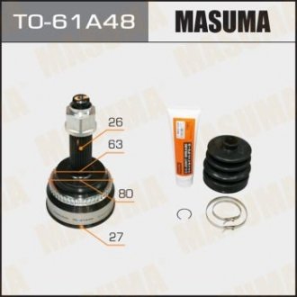 ШРУС наружный Toyota Camry (01-06) (нар 26/вн 27) MASUMA TO61A48 (фото 1)