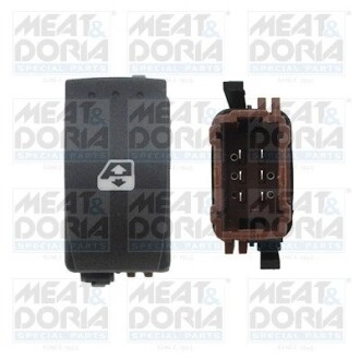 MEATDORIA Выключатель стеклоподьемника NISSAN PRIMASTAR OPEL VIVARO A RENAULT TRAFIC II 1.9D-2.5D 02.01- MEAT & DORIA 26106